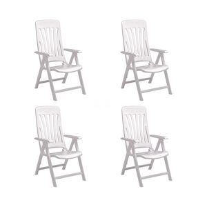 Resol GARBAR BLANES Fauteuil Multipositions, Extérieur Set 4 Blanc