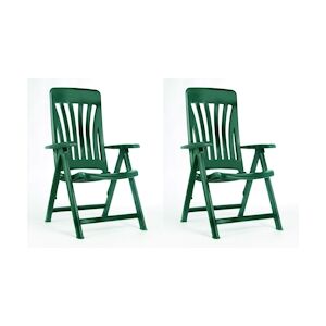 Resol GARBAR BLANES Fauteuil Multipositions, Extérieur Set 2 Vert foncé