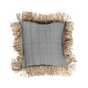 Bazar Bizar - Housse De Coussin - Cotton Bonita - Noir Naturel - 40x40