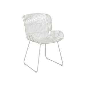 NOW'S HOME - Fauteuil De Table Blanc Indoor 74x66.5x82.5cm Con Dao