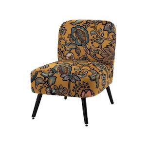 AMADEUS Fauteuil bucolique Indi jaune - Autre Tissu Amadeus 80x69 cm