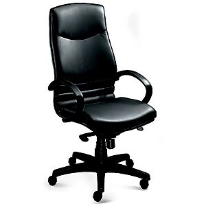 JPG Fauteuil direction PERFECTO Cuir  Hauteur dossier 72 cm Noir