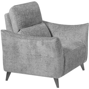 Tousmesmeubles Fauteuil relax électrique Tissu gris argent - CARINA - L 96 x l 98 x H 100 cm