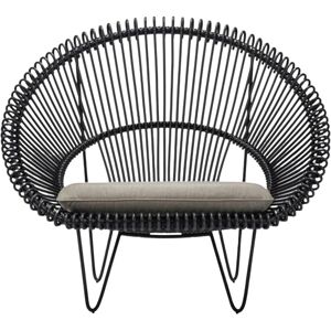 Fauteuil d'extérieur noir et coussin gris Roy Cocoon - Vincent Sheppard - Publicité