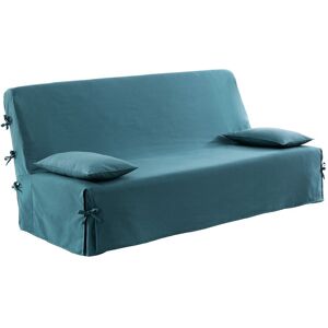 Blancheporte Housse clic-clac standard coton bachette uni - Colombine Bleu Housse clic clac non matelassée : 140x190cm