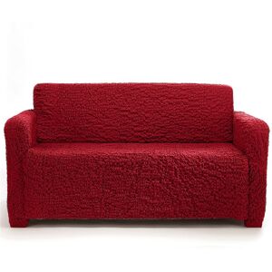 Housse gaufree bi-extensible canape fauteuil accoudoirs - Blancheporte Rouge Housse fauteuil