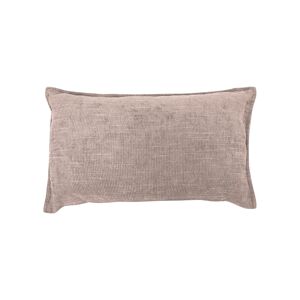 Blancheporte Coussin rectangulaire uni velours texturé - Blancheporte Écru Coussin : 35x50cm