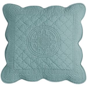 Blancheporte Housse coussin unie style boutis Cassandre - Blancheporte Vert Housse de coussin : 40x40cm