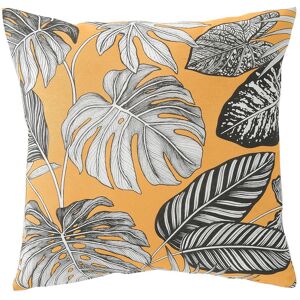 Blancheporte Housse de coussin imprimé tropical - Blancheporte Jaune Lot de 2 housses de coussin : 40x40cm