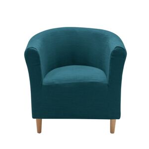 Blancheporte Housse extensible unie spéciale fauteuil cabriolet - Blancheporte Bleu Housse fauteuil