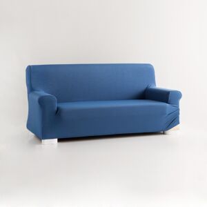 Blancheporte Housse unie fauteuil canapé bi-extensible - Blancheporte Bleu Housse canapé 4 places