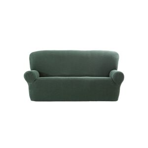 Housse texturee bi-extensible speciale canape fauteuil a accoudoirs - Blancheporte Vert Housse fauteuil