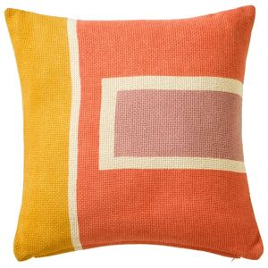 Coussin carre imprime color block - Blancheporte Jaune Coussin : 40x40 cm