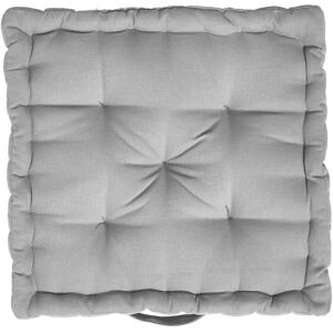 Coussin de sol uni coton - Blancheporte Gris Coussin de sol : 38x38x10cm