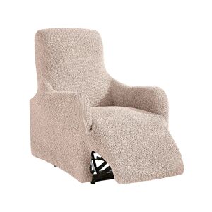 Blancheporte Housse bi-extensible imprimée gaufrée pour fauteuil relax - Blancheporte Beige Housse fauteuil relax