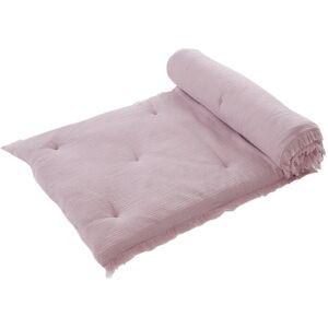 Blancheporte Long coussin de canapé double gaze de coton - Colombine Violet Long coussin : 65x180x3 cm