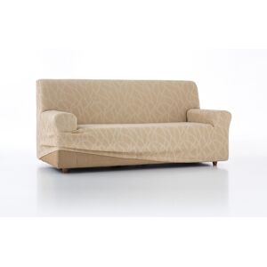 Housse extensible motif jacquard serpentins pour fauteuil et canape - Blancheporte Beige Housse fauteuil