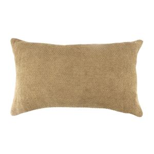 Blancheporte Coussin rectangulaire uni, velours chenille - Blancheporte Jaune Coussin : 30x50 cm