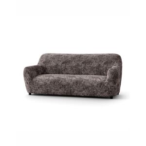 Housse bi-extensible microfibre gaufree leopard pour fauteuil et canape - Blancheporte Marron Housse fauteuil