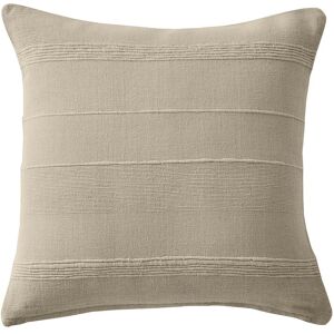 Blancheporte Housse coussin unie coton tissage artisanal - Blancheporte Beige Lot de 2 housses de coussins : 40x40cm