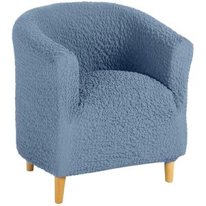 Housse gaufree bi-extensible speciale fauteuil cabriolet - Blancheporte Bleu Housse fauteuil