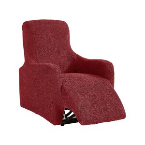 Blancheporte Housse bi-extensible imprimée gaufrée pour fauteuil relax - Blancheporte Rouge Housse fauteuil relax
