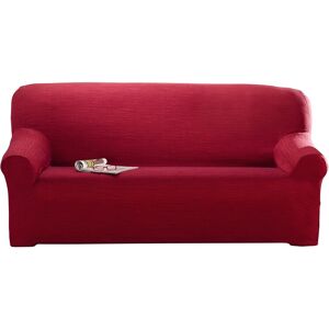 Housse extensible unie canape fauteuil accoudoirs - Blancheporte Rouge Housse fauteuil