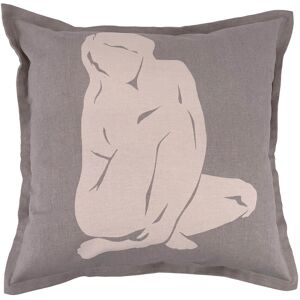 Coussin imprime femme assise - Blancheporte Vert Coussin : 40x40 cm