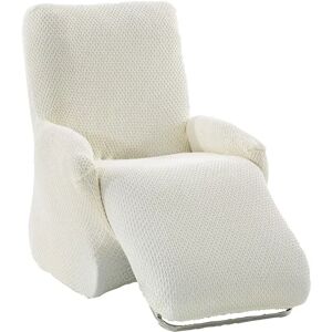 Blancheporte Housse texturée bi-extensible spéciale fauteuil relax - Blancheporte Écru Housse fauteuil relax