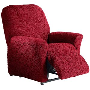 Blancheporte Housse gaufrée bi-extensible spéciale fauteuil relaxation - Blancheporte Rouge Housse fauteuil