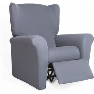 Housse unie fauteuil bi-extensible - Blancheporte Gris Housse fauteuil