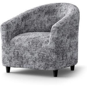 Housse bi-extensible microfibre gaufree leopard pour fauteuil cabriolet - Blancheporte Gris housse fauteuil cabriolet