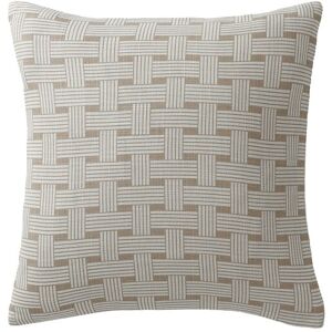 Coussin imprime minimaliste - Blancheporte Taupe Coussin : 40x40 cm