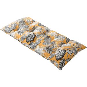 Long coussin deco coton imprime tropical - Blancheporte Jaune Long coussin : 60x120x8cm