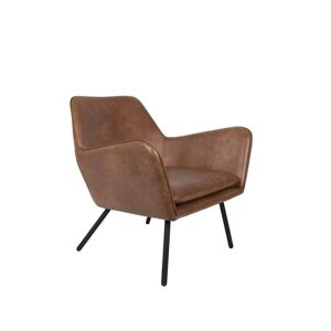 BOITE A DESIGN Fauteuil vintage Bon similicuir