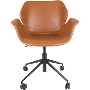 Fauteuil simili cuir de bureau à roulette Nikki