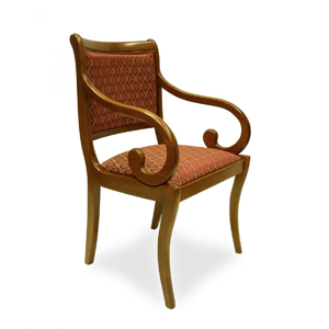 FAUTEUIL ART DÉCO DE STYLE 160 EN BOIS ET TISSU