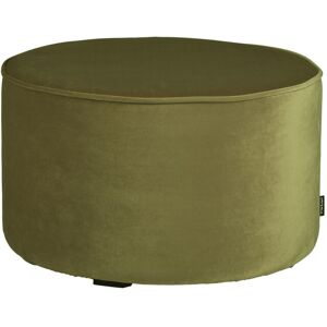 Woood Sara - Pouf rond velours S - Couleur - Vert olive