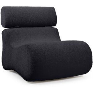 Kave Home Club - Fauteuil design en bouclette - Couleur - Noir