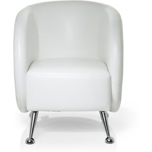 hjh OFFICE ST. LUCIA 1 places - Fauteuils lounges Blanc