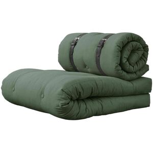 Karup Design Matelas futon et pouf 2 en 1 BUCKLE-UP kaki 70x200