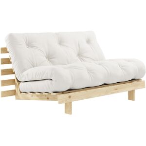 Karup Design Canape convertible ROOTS en pin massif naturel avec matelas futon naturel 140x200