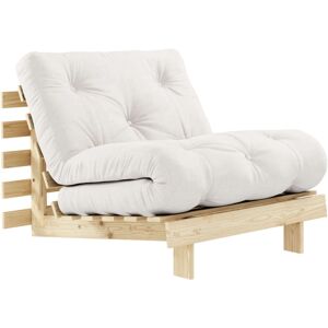 Karup Design Canape convertible ROOTS en pin massif naturel avec matelas futon naturel 90x200