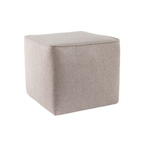 Miliboo Pouf design carré en tissu beige PAVE - Publicité