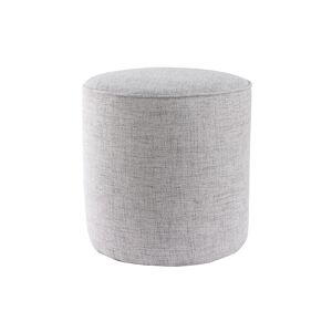 Miliboo Pouf rond en tissu gris clair D40 cm COQ - Publicité