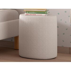 Mobistoxx Pouf MOWGLI tissu bouclé blanc