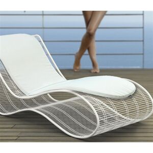 TALENTI rembourrage pour chaise longue BREEZ Collection Premium (White - Tissu)