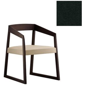 PEDRALI chaise SIGN 455 (H10 - chene Wenge/laine)