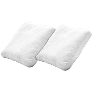 KARTELL set de 2 coussins pour canapé PLASTICS DUO (Blanc - Tissu Nilo)