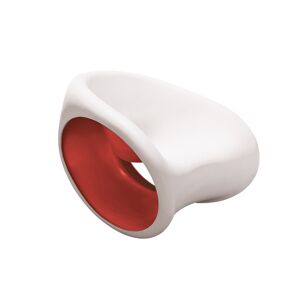 DRIADE fauteuil a bascule MT3 (Sable blanc / Rouge - Polyethylene)